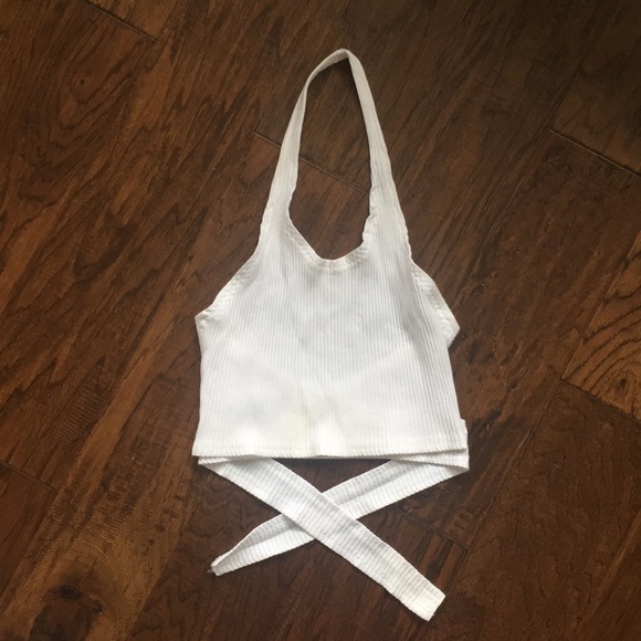 2 for $12 🎊 White Halter Tie Up 🤍 - Picture 1 of 3
